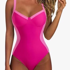 Pink One-Piece Swimsuit - NEW!